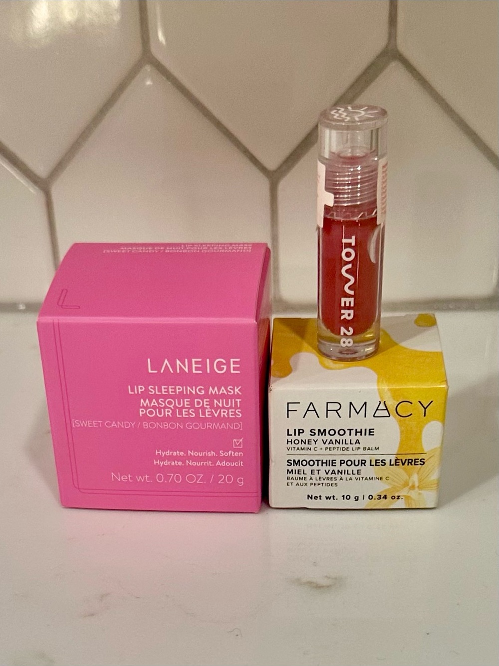 Lip Bundle- Laneige, Farmacy & Tower 28